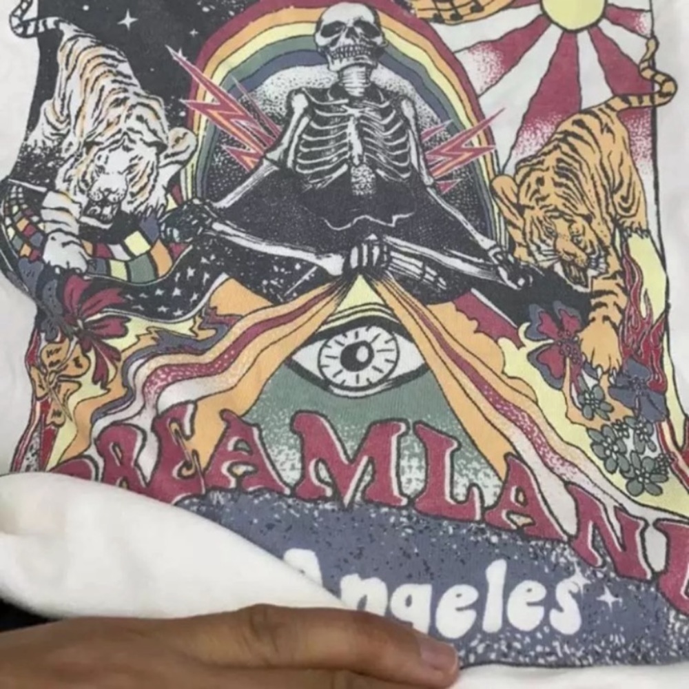 SOLD OUT Boho She’s A Rainbow Dreamland White Graphic Tee - Picture 6 of 8